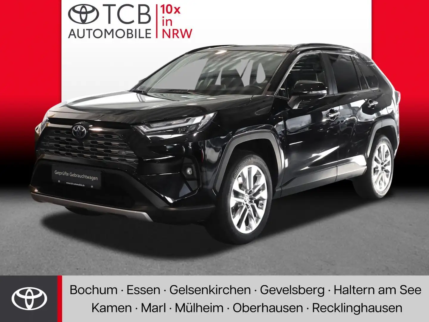 Toyota RAV 4 2.5 HYBRID e4x4 LOUNGE AHK/JBL/LEDER/LED Noir - 1