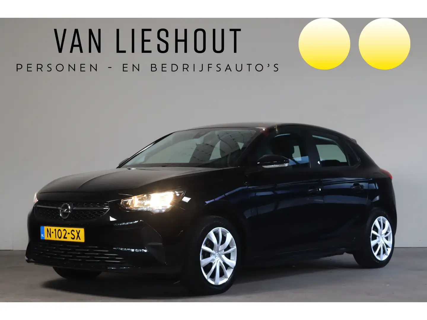 Opel Corsa-e Edition 50 kWh Fase 3- NL- Auto!! Climate I Cruise Zwart - 1