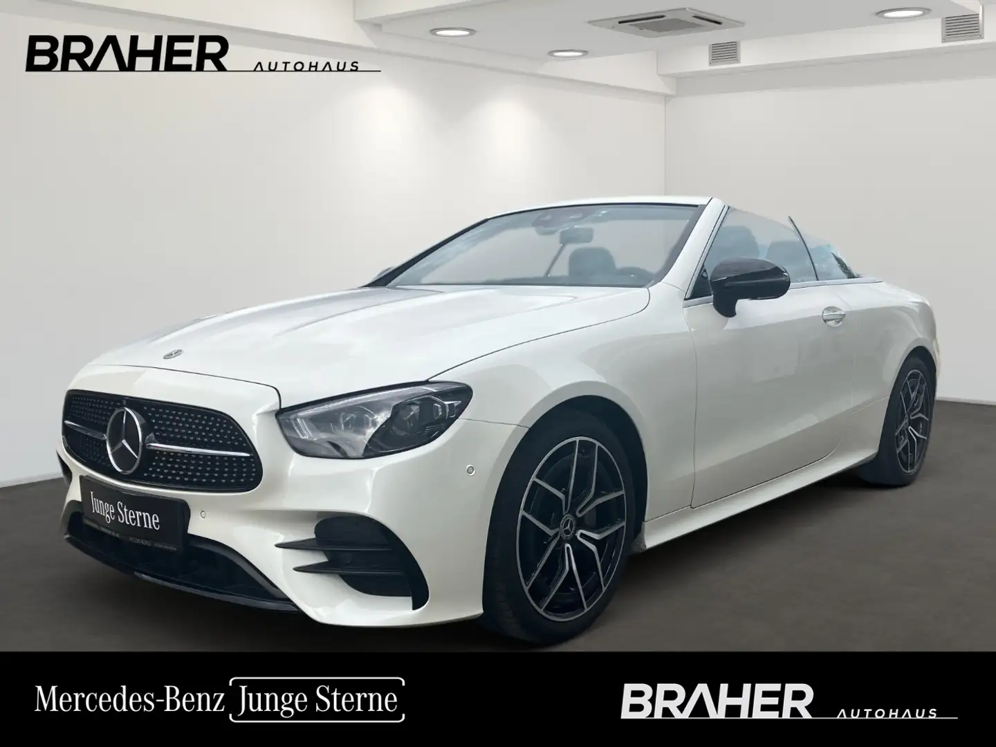 Mercedes-Benz E 220 d Cabriolet AMG Night MBUX Mbeam Wit - 1