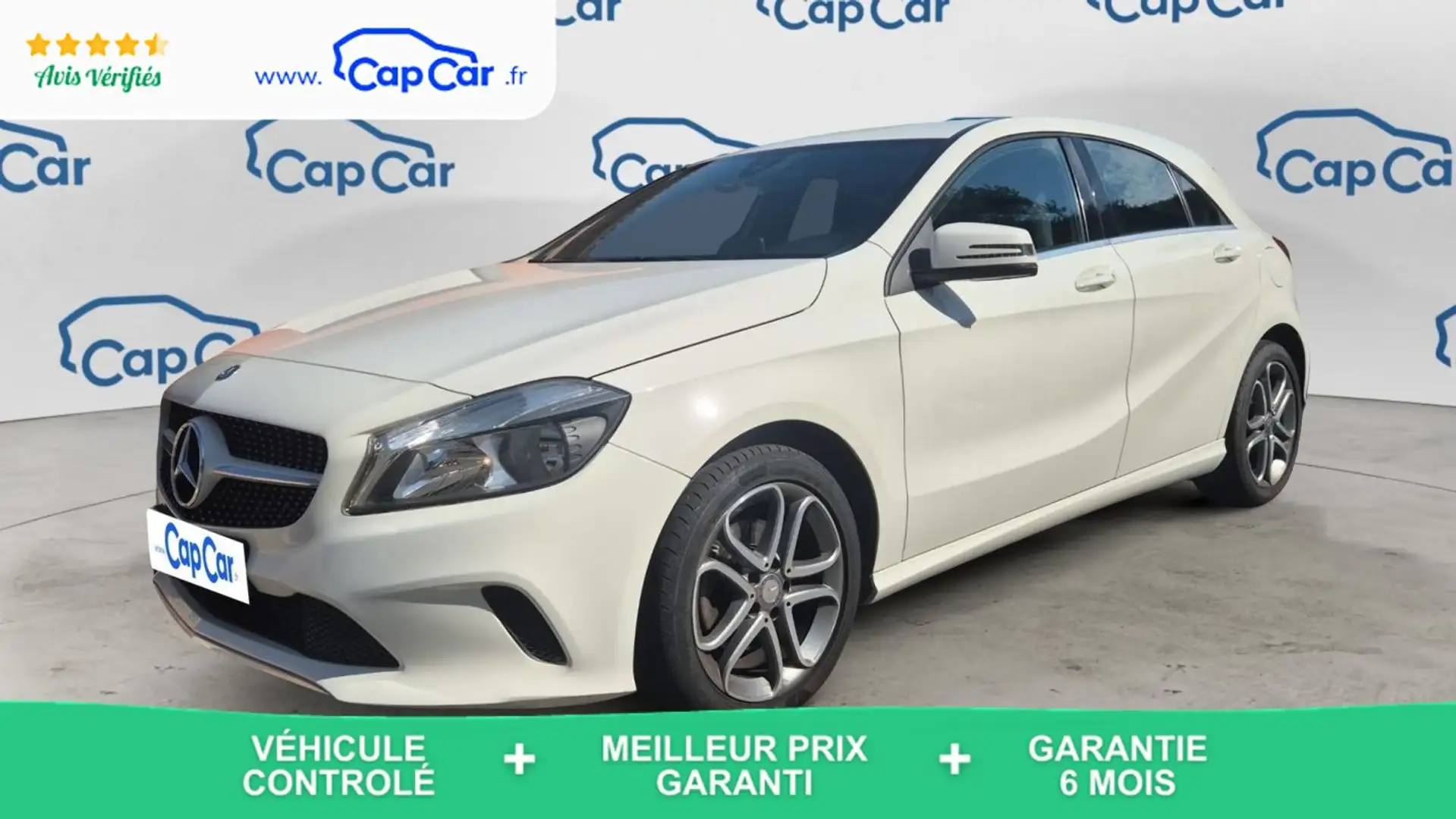 Mercedes-Benz A 160 160 110 7G-DCT Inspiration - Automatique Blanc - 1