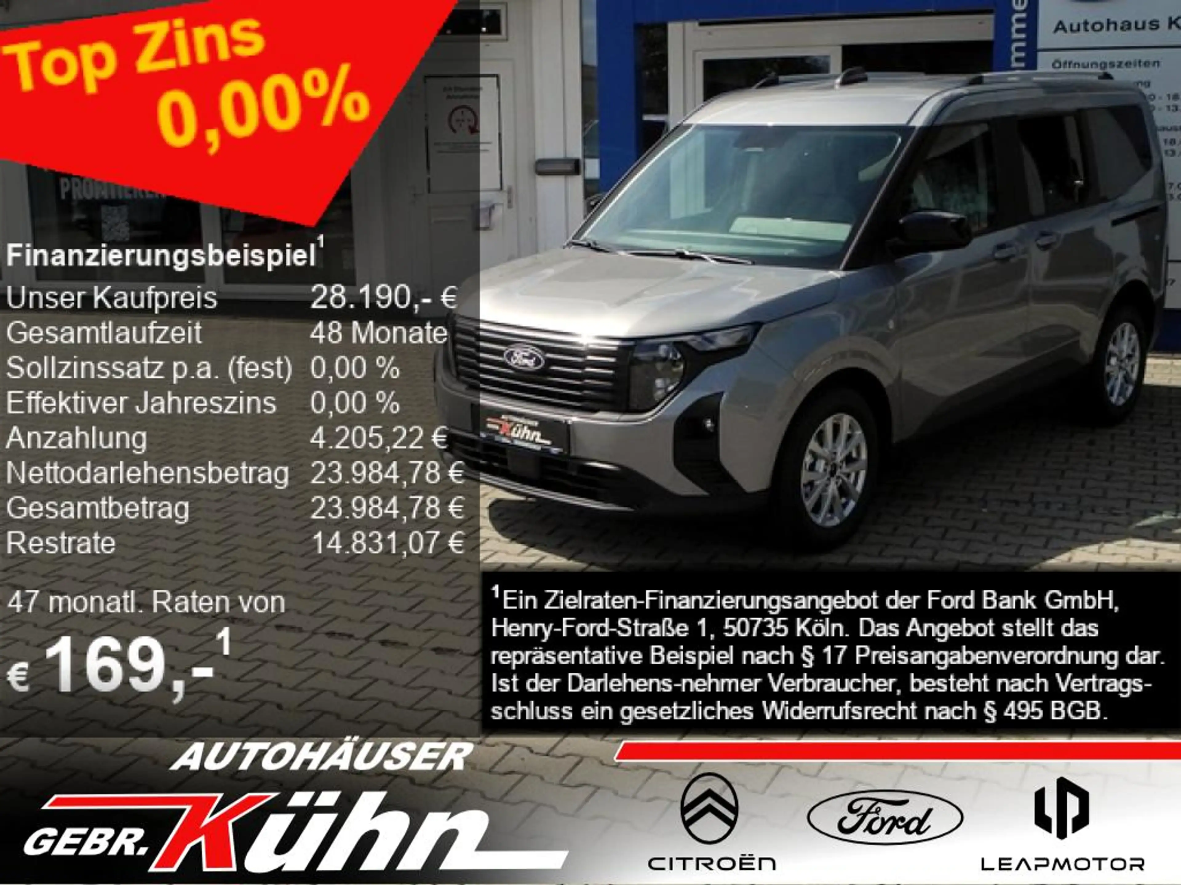 Ford Tourneo Courier 1.0 TITANIUM - Navi, ACC, TW-Ass., Kamera, PDC v/h