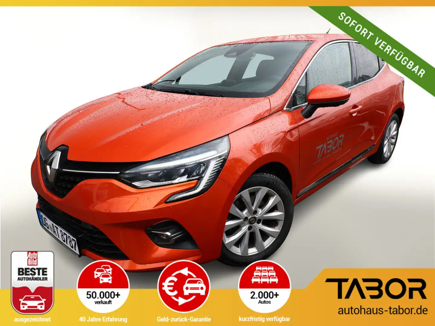 Renault Clio V 1.3 TCe 130 EDC Intens LED Nav. PDC Orange - 1