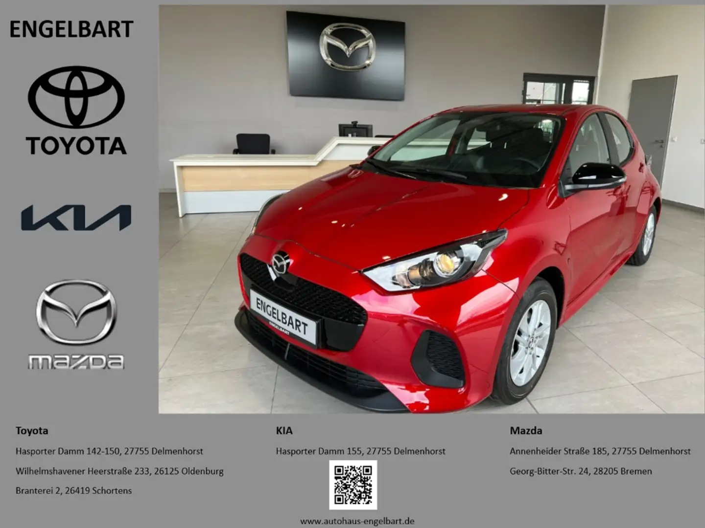 Mazda 2 1.5L Center-Line116 PS e-CVT ACC Apple CarPlay And Rojo - 1
