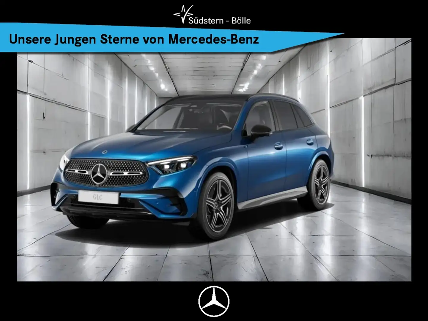 Mercedes-Benz GLC 300 4M AMG+AMBIENTE+MEMORY+NIGHTP.+MBUX+AHK Blau - 1