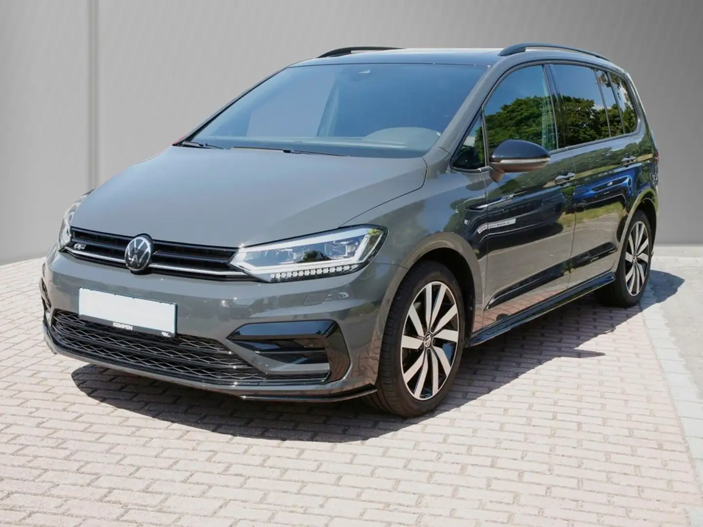 Volkswagen Touran 2.0 TDI DSG R-Line Black-Style Pano 7-Sitzer Na... Grau - 2
