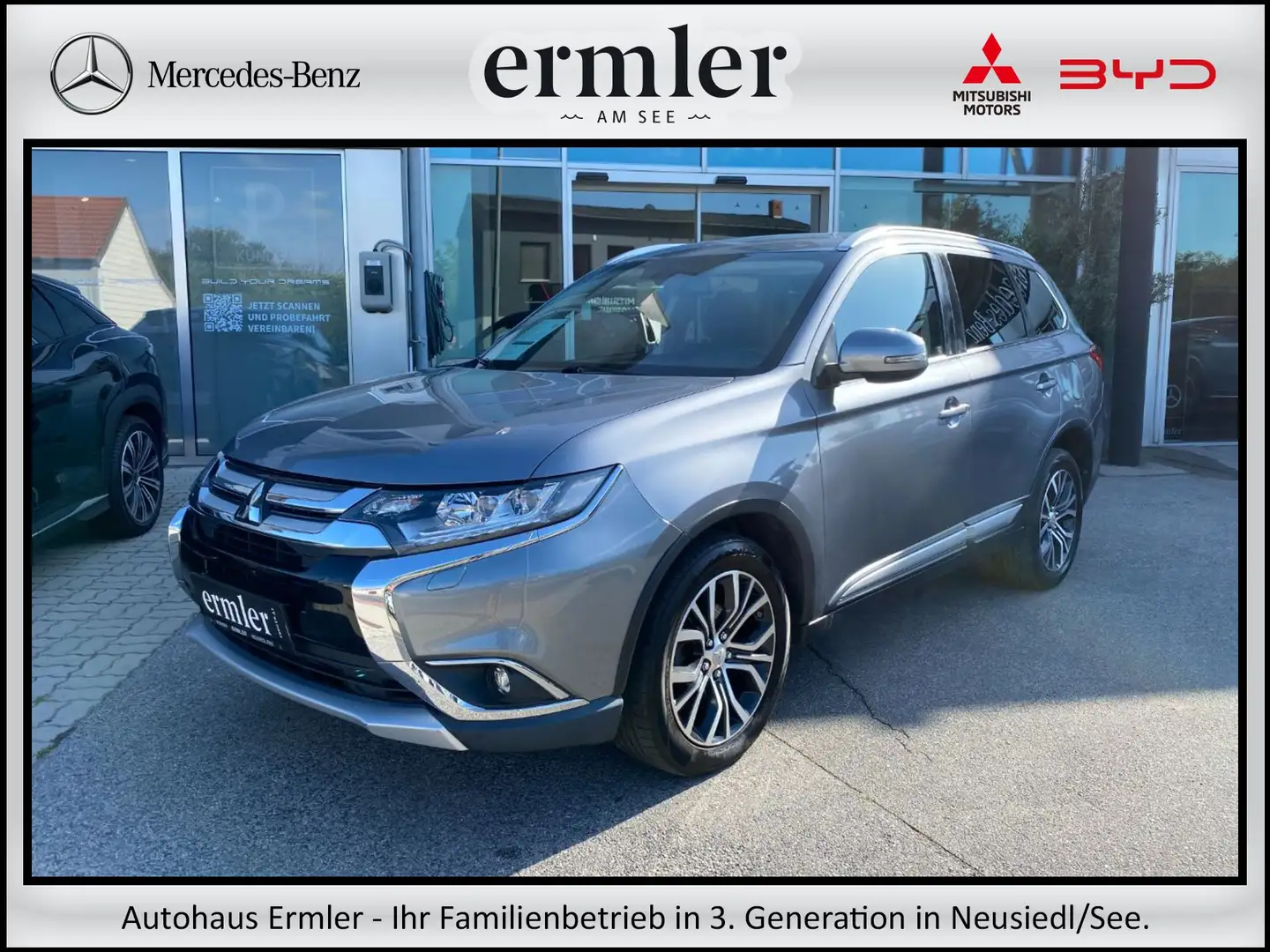 Mitsubishi Outlander 2.2 DI-D Intense+ Connect PTS DAB RKam Grau - 1
