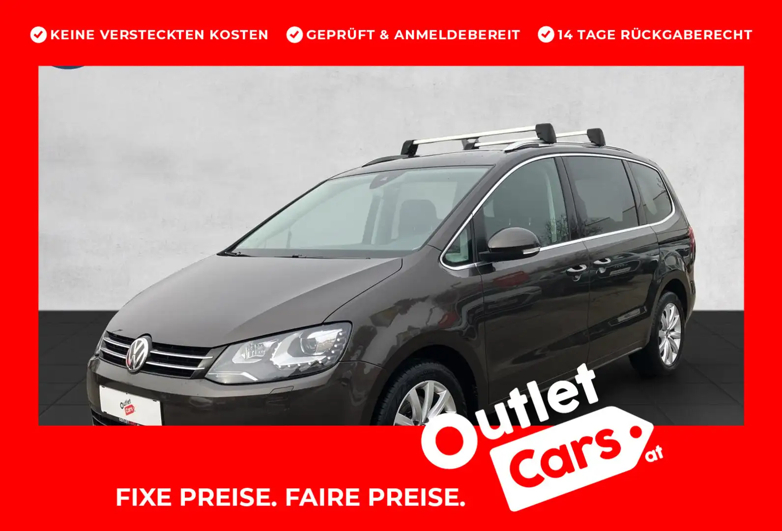 Volkswagen Sharan Business+ TDI SCR DSG 5-Sitzer Braun - 1