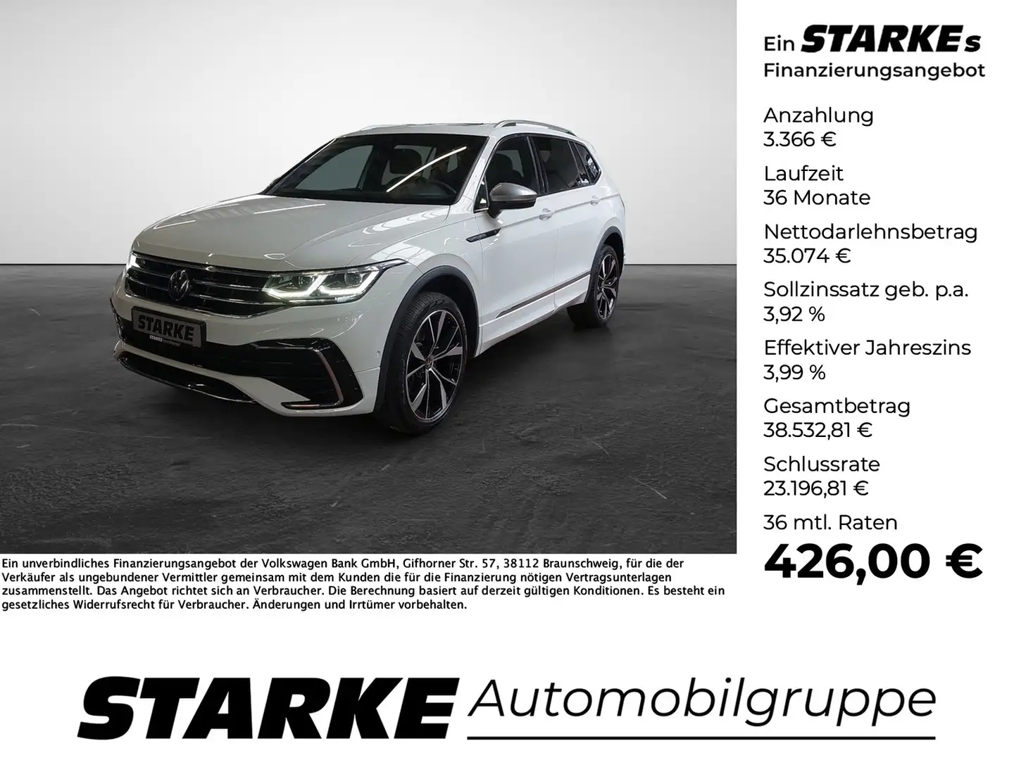 Volkswagen Tiguan Allspace 2.0 TDI DSG 4M R-Line Alb - 1