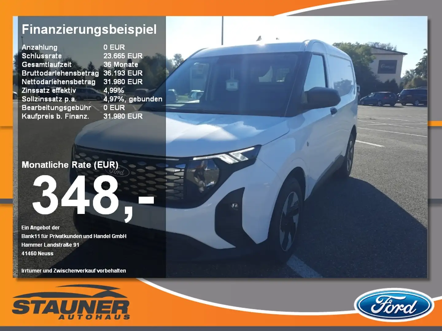 Ford Transit Courier Trend PDC Rückfahrkamera Blanco - 1