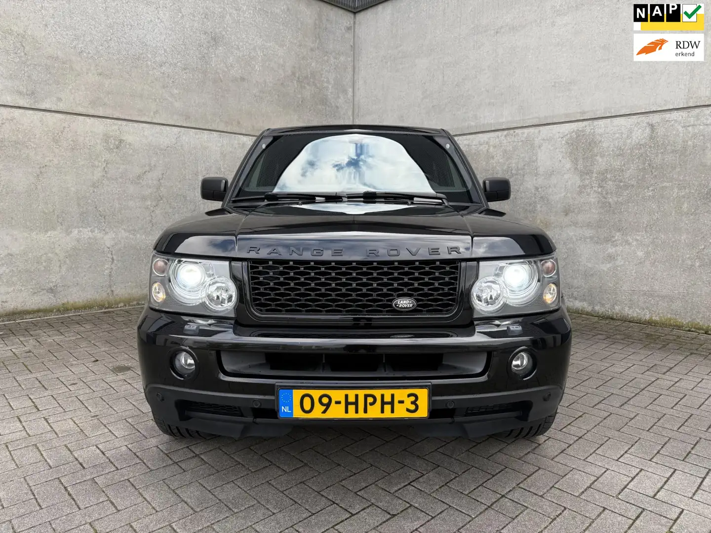 Land Rover Range Rover Sport 4.2 V8 Supercharged, SCHUIFDAK, BLACK ON BLACK! Noir - 1