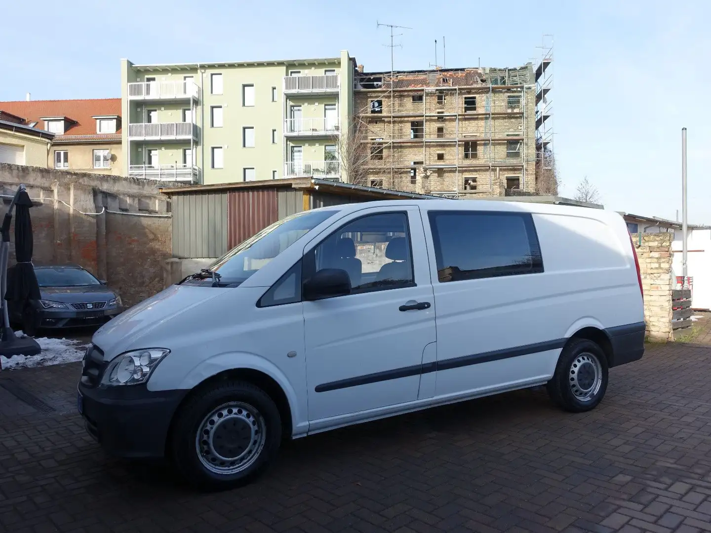 Mercedes-Benz Vito Mixto 110 CDI lang, Klima, AHK, fahrbereit Weiß - 2