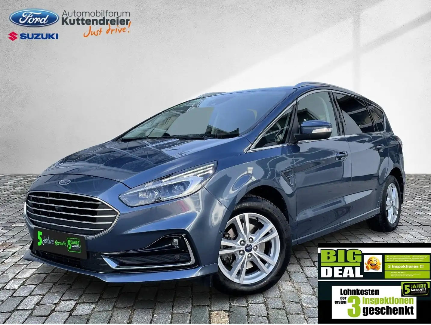 Ford S-Max Titanium Navi 2xKamera Voll-LED Lenkr.Sitzh Bleu - 1