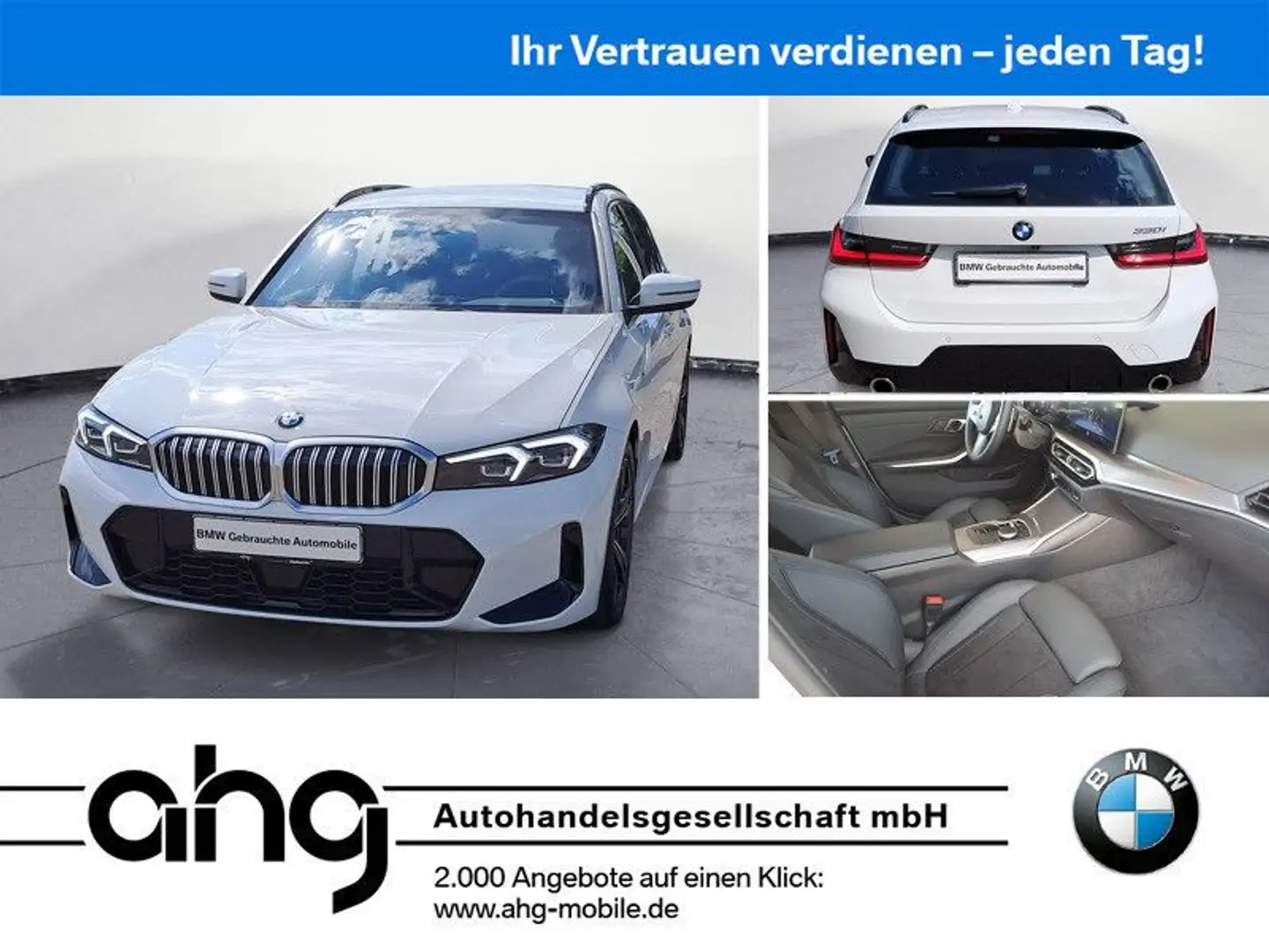 BMW 330 i Touring M SPORT Aut. M SPORT Parking Assist Blanco - 1