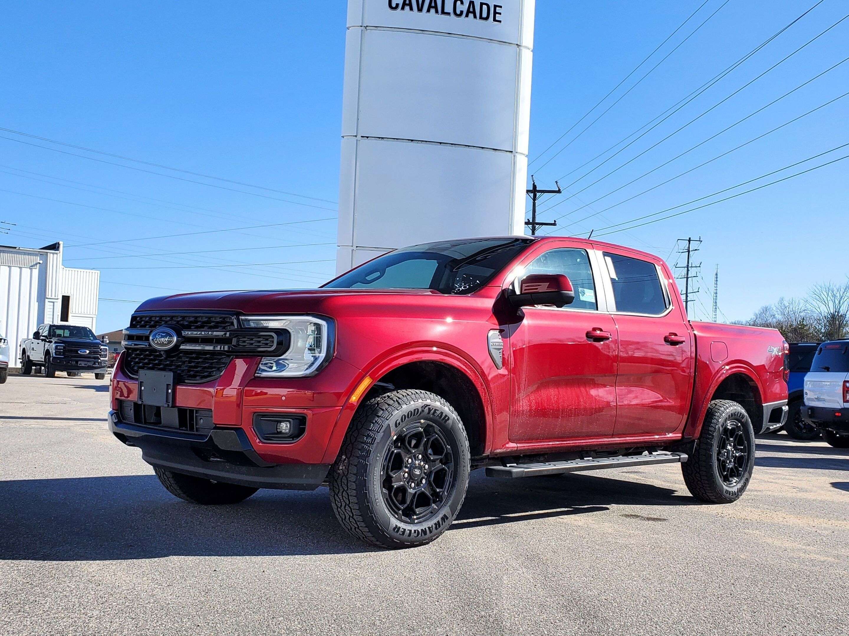 Red 2026 Ford Ranger Pickup Truck Four-Wheel Drive Automatic