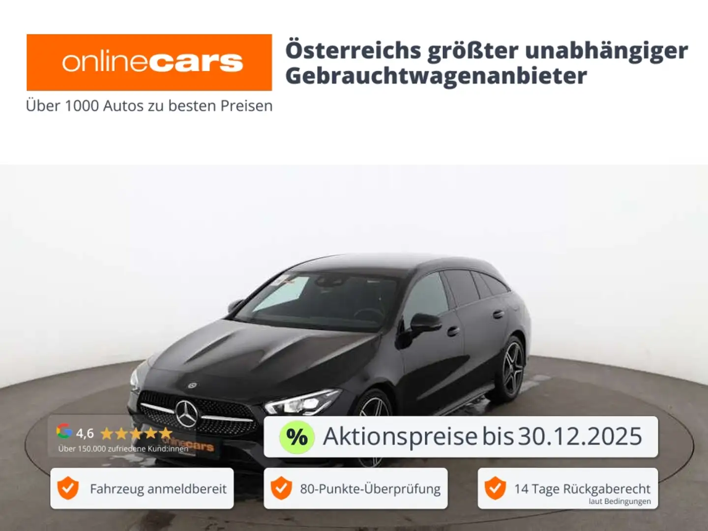 Mercedes-Benz CLA 200 d SB AMG Line Aut LED LEDER NAVI SITZHZG Schwarz - 1