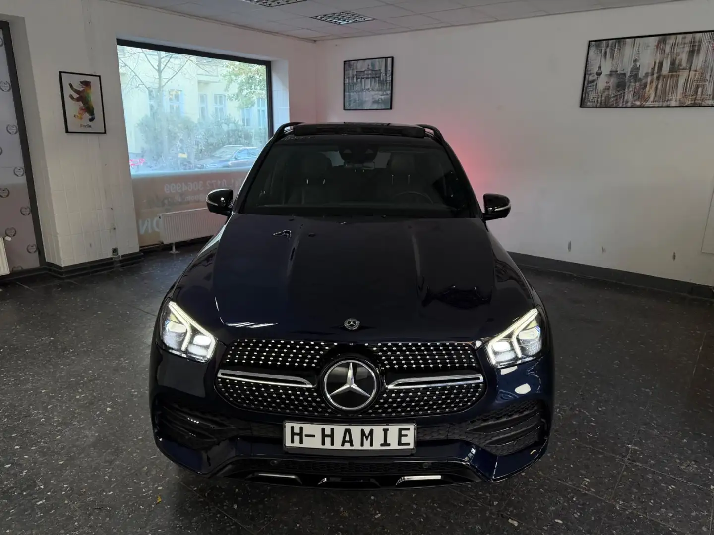 Mercedes-Benz GLE 300 d AMG PANO KEYLESS  LIFT NIGHT BURM 360° Bleu - 2