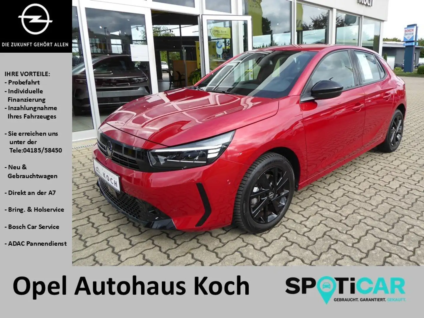 Opel Corsa F GS KAMERA*PDC*SHZ*LHZ*LED Rot - 1