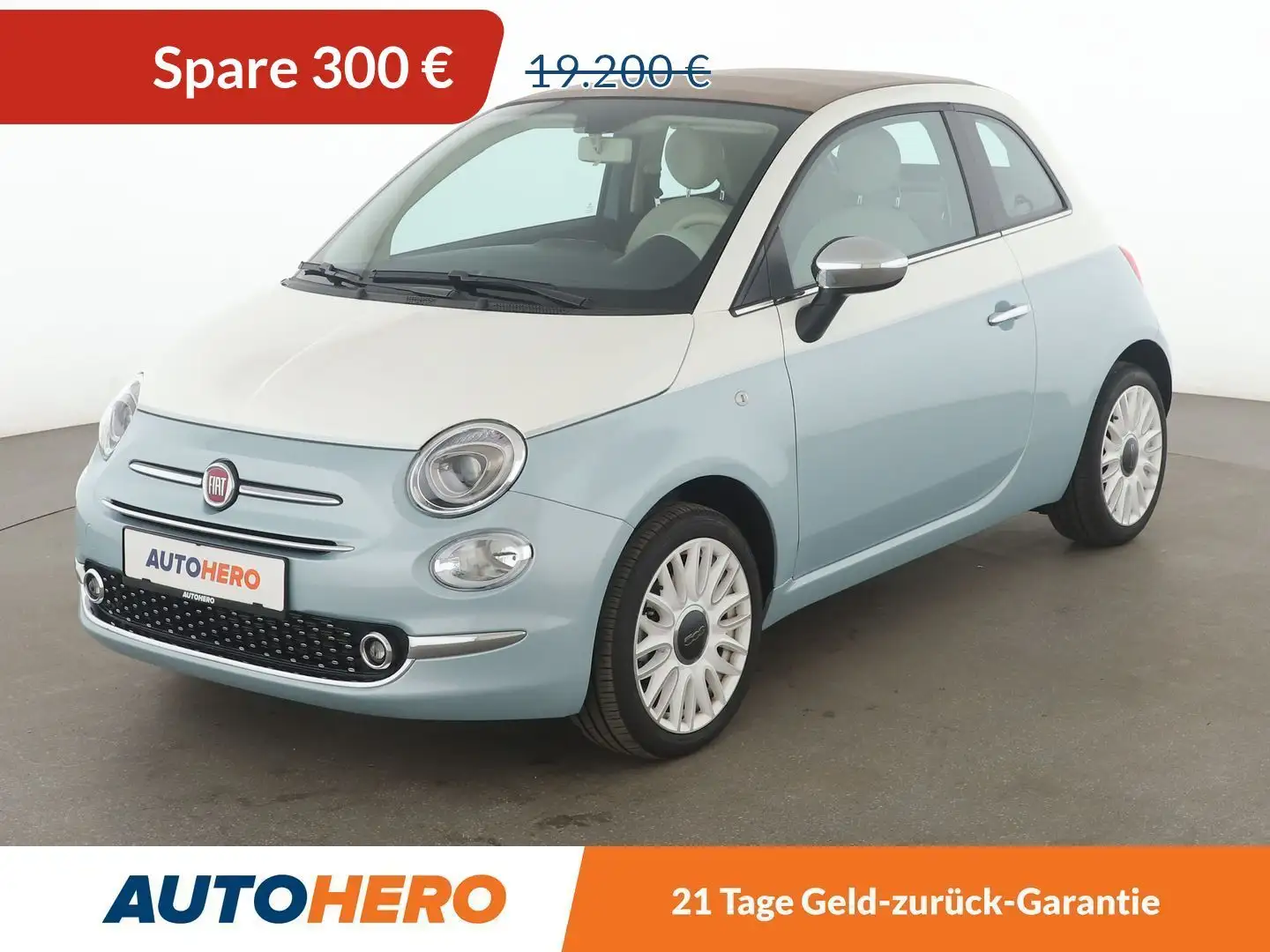 Fiat 500C 1.0 Mild-Hybrid Collezione 1957*PDC*KLIMA*TEMPO* Blau - 1