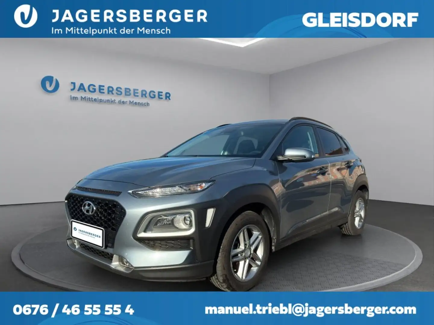 Hyundai KONA 1.0 T-GDI *sehr gepflegt* Silber - 1
