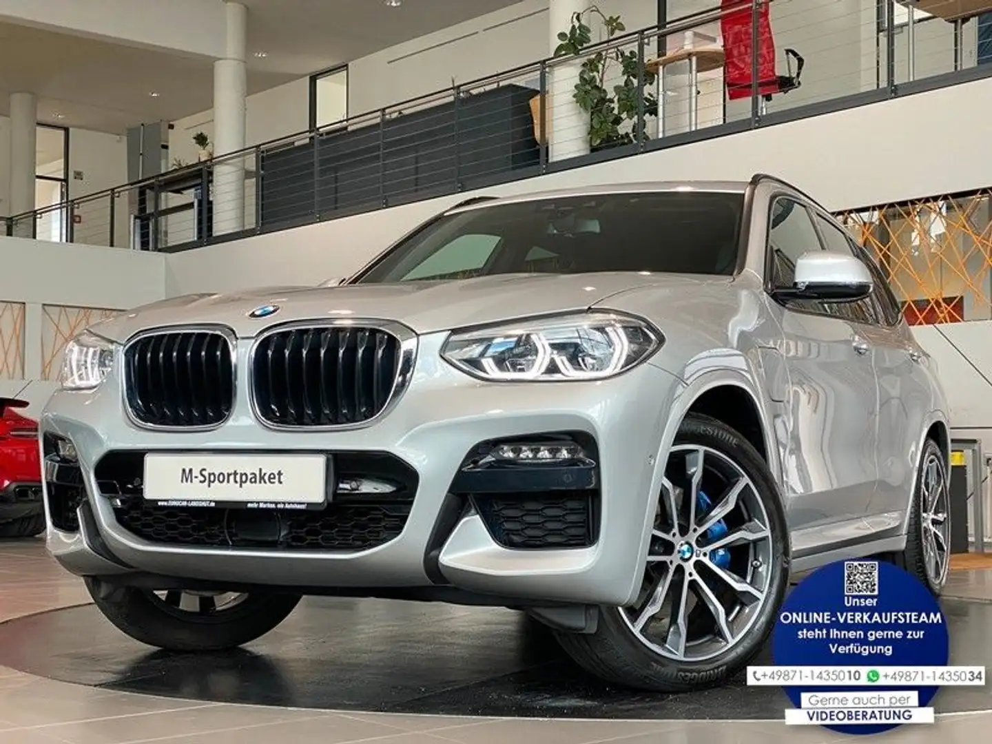 BMW X3 30e xDrive M-Sport CockpitProf HUD ACC 20" Silber - 1