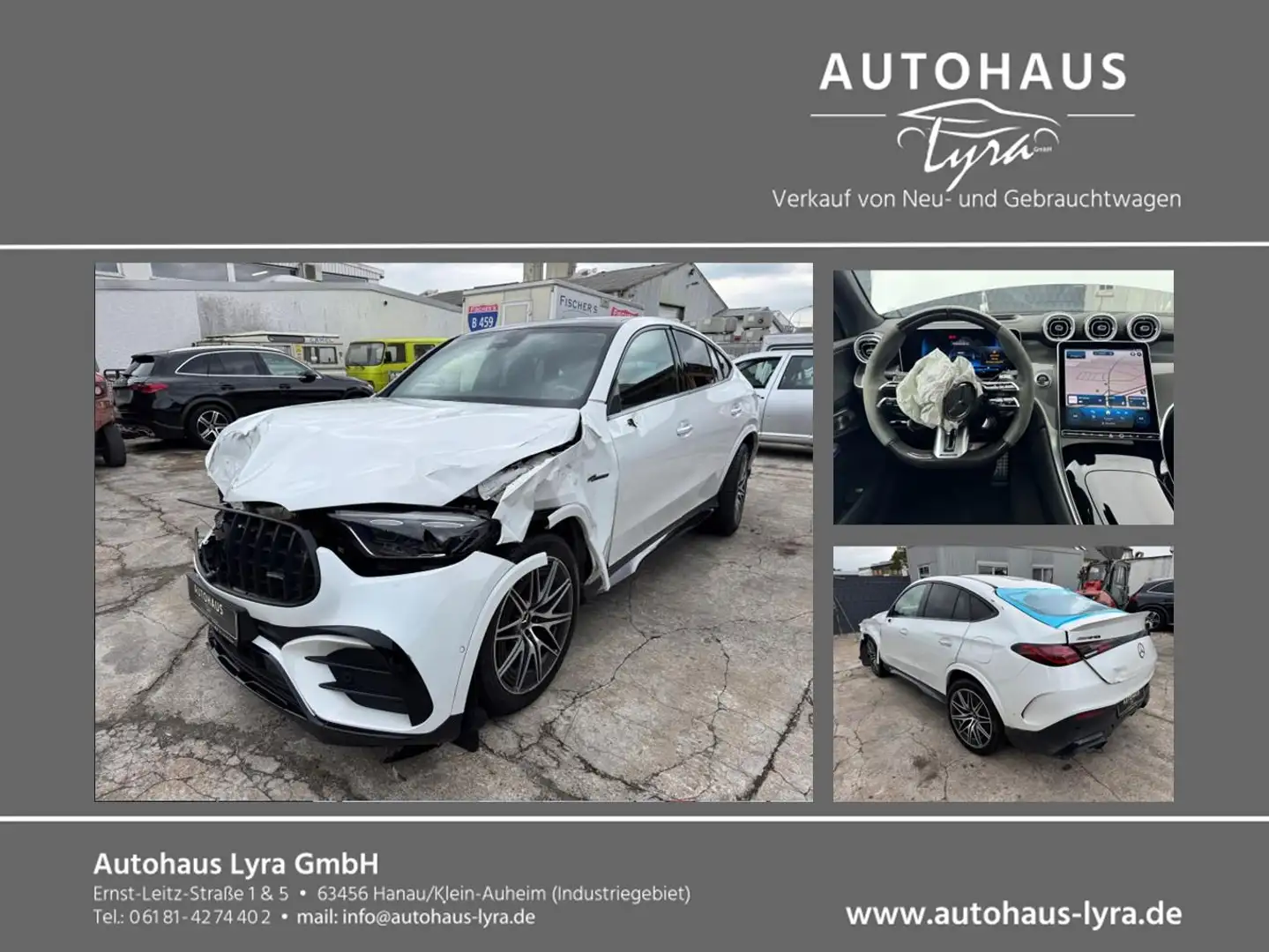 Mercedes-Benz GLC 63 AMG GLC 63 S E Coupe AMG Performance*PANO*BURMESTER* Blanc - 1