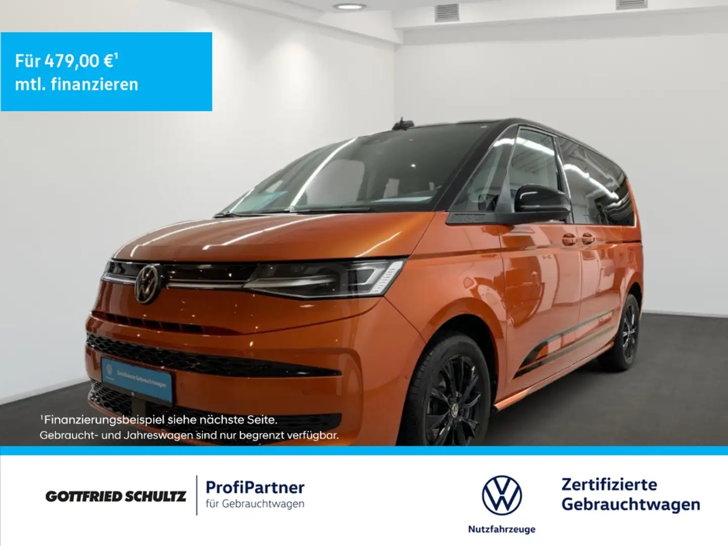 Volkswagen T7 Multivan Edition 2.0 TDI DSG KÜ LED AHK 7-Sitzer Orange - 1