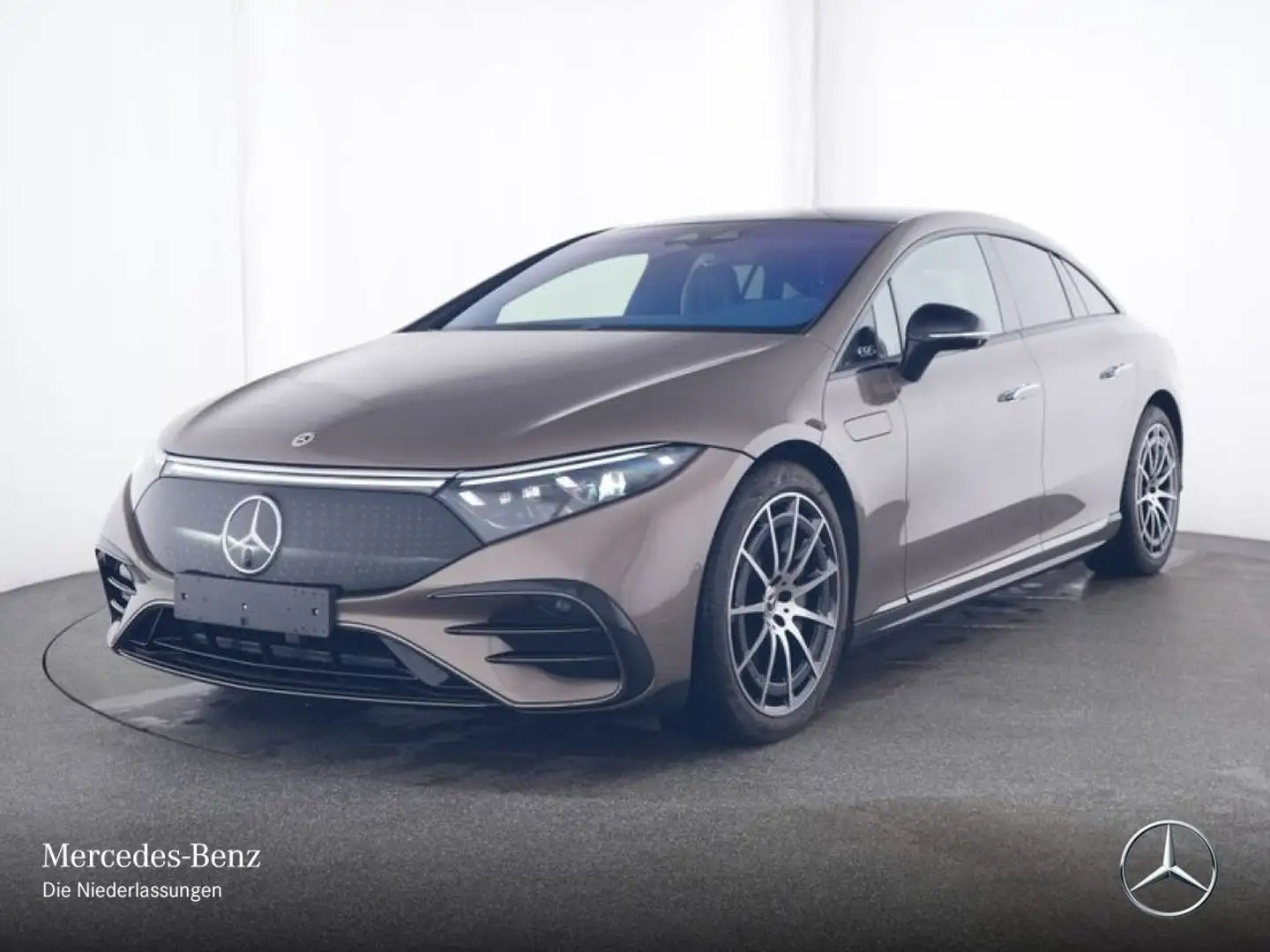 Mercedes-Benz EQS 500 4MATIC AMG Fahrass Fondent 360° Pano HUD Marrón - 2
