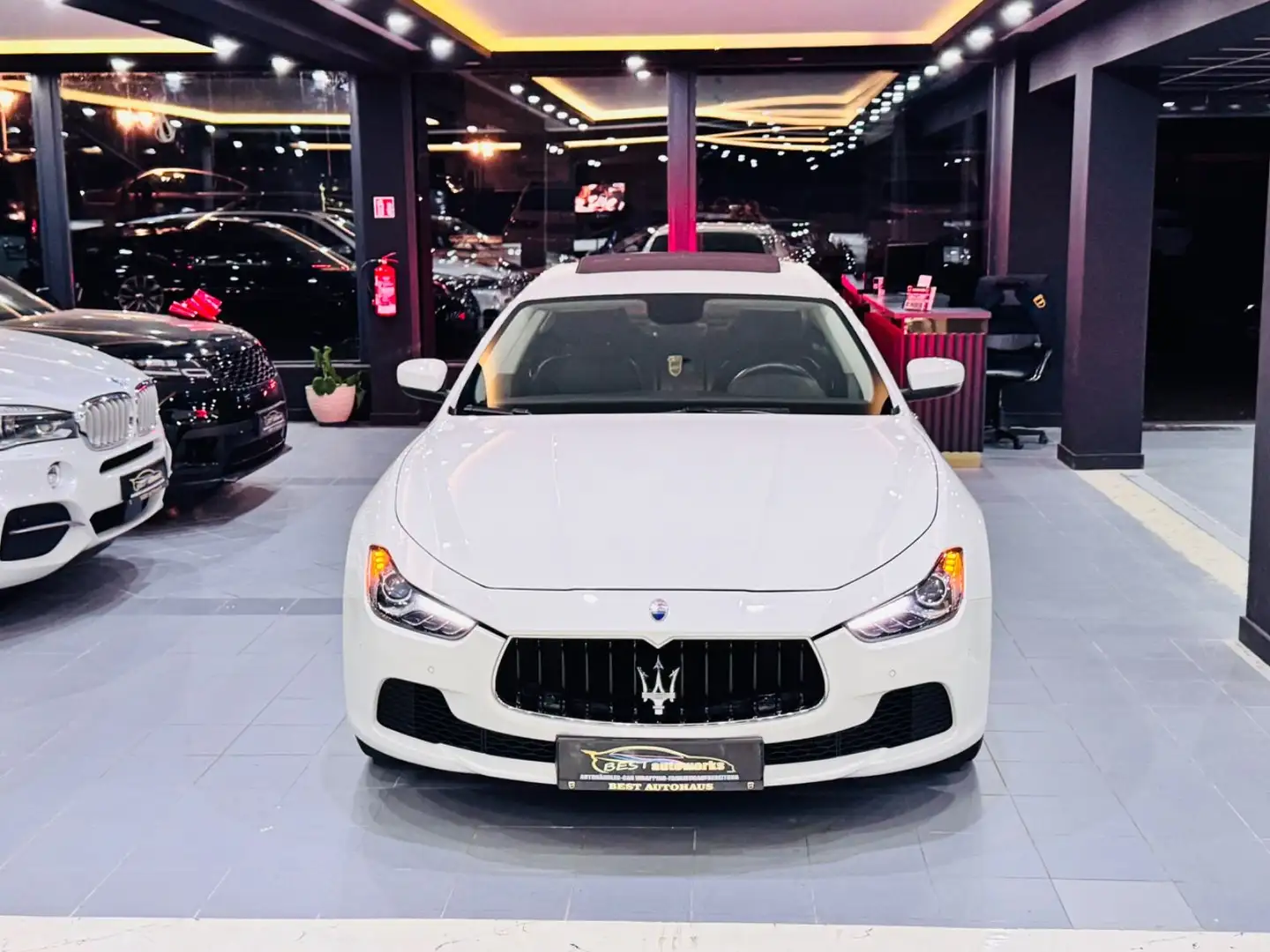 Maserati Ghibli Diesel*EURO6*KLIMA*S.DACH*LEDER*A.CARPLAY Blanc - 2
