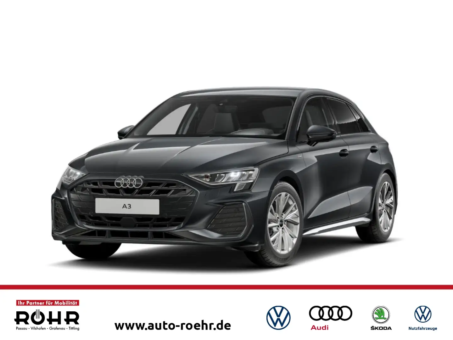 Audi A3 Sportback S line (SHZ.NAVI.PDC.DAB.virtual cockpit Grau - 1