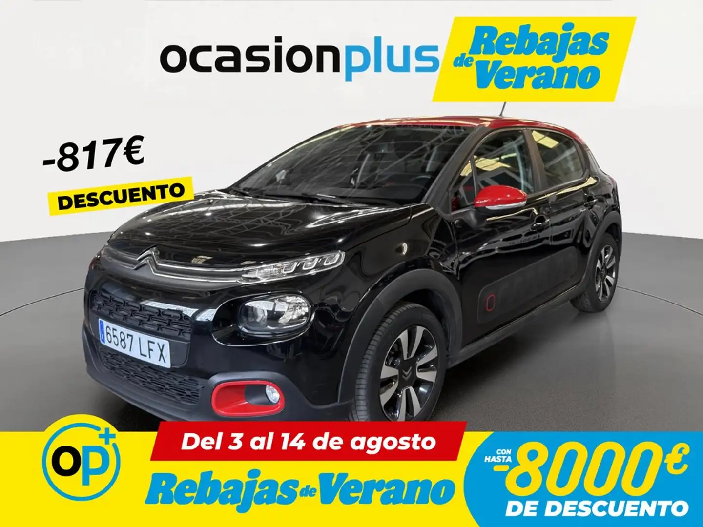 Citroen C3 1.2 PureTech Feel 68 Negro - 1
