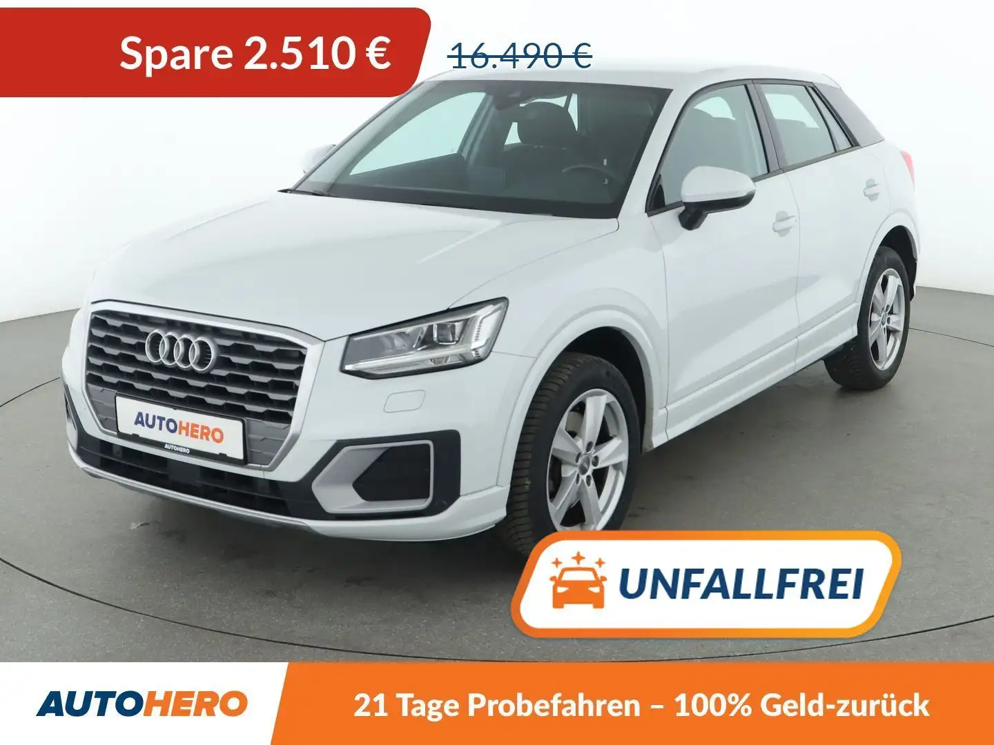 Audi Q2 1.4 TFSI ACT Sport*LED*ACC*PDC*LANE*ALU* Blanc - 1