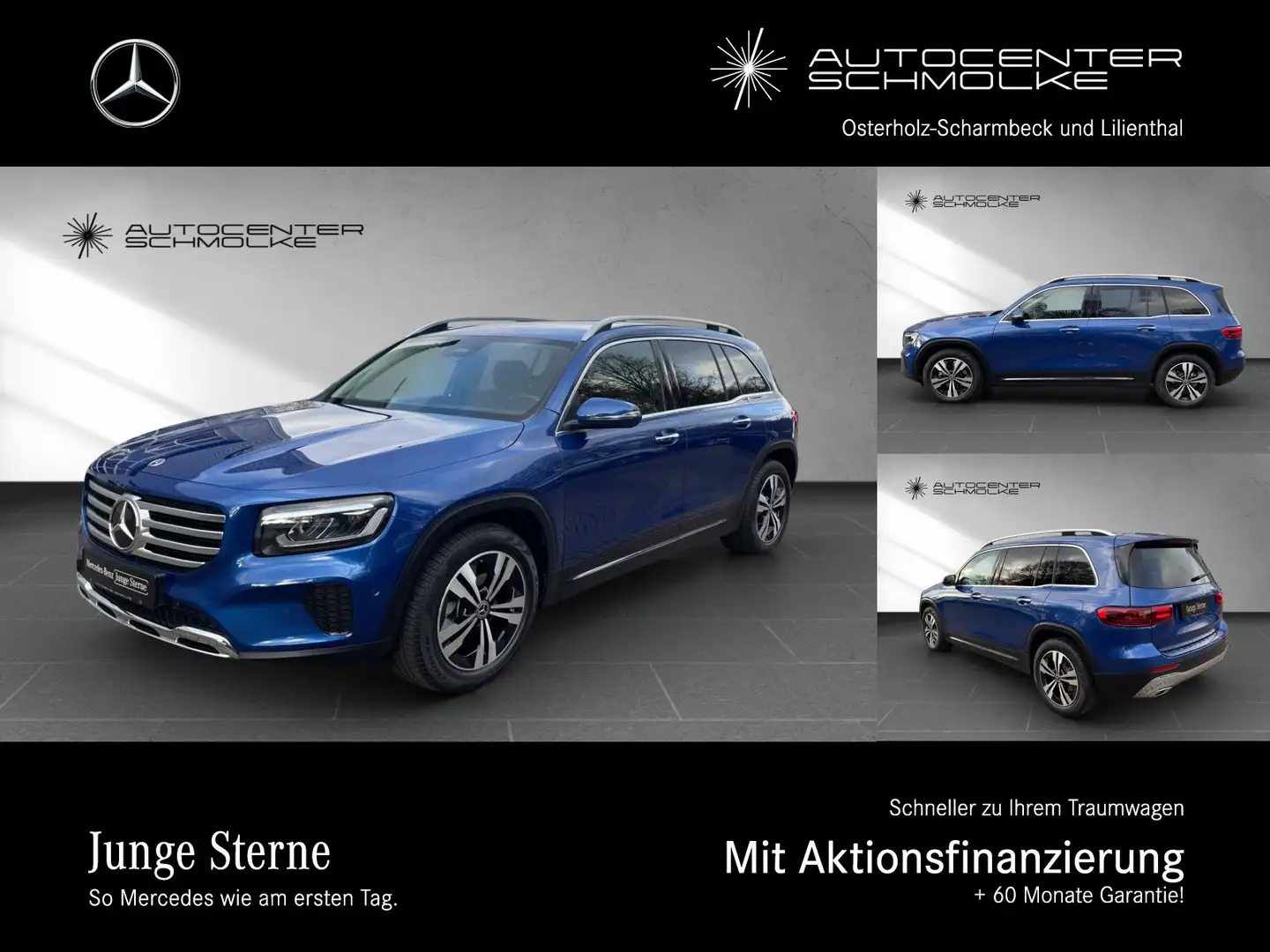 Mercedes-Benz GLB 200 GLB 200 Advanced+ AHK*AMBIENTE*TOTWINKEL*KAMERA* Blau - 1