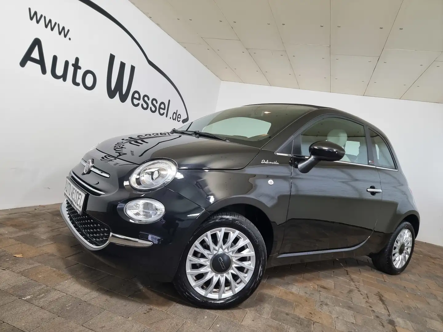 Fiat 500C Dolcevita Klimaautom Tempomat T-Leder APP Schwarz - 1