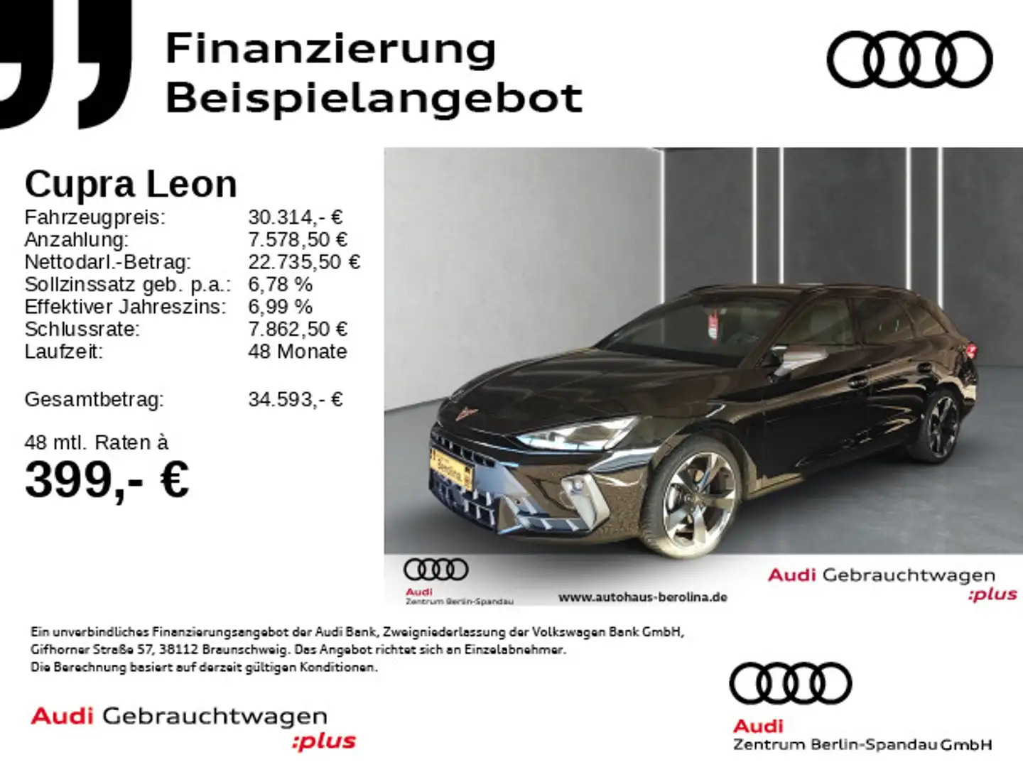 CUPRA Leon ST 1.5 eTSI DSG *AHK*ACC*SENNHEISER*R-CAM* Schwarz - 1