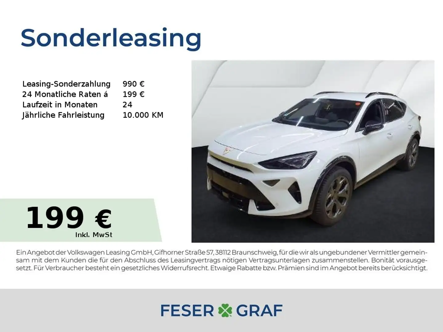 CUPRA Formentor 1.5 eTSI DSG|360°|Navi|SHZ|GJR Weiß - 1