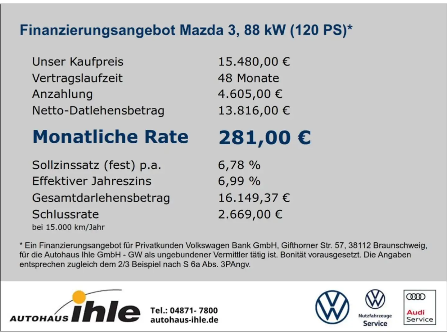 Mazda 3 Exclusive-Line 2,0 Skyactiv-G 120 NAVI+HUD+R-FAHRK Albastru - 2