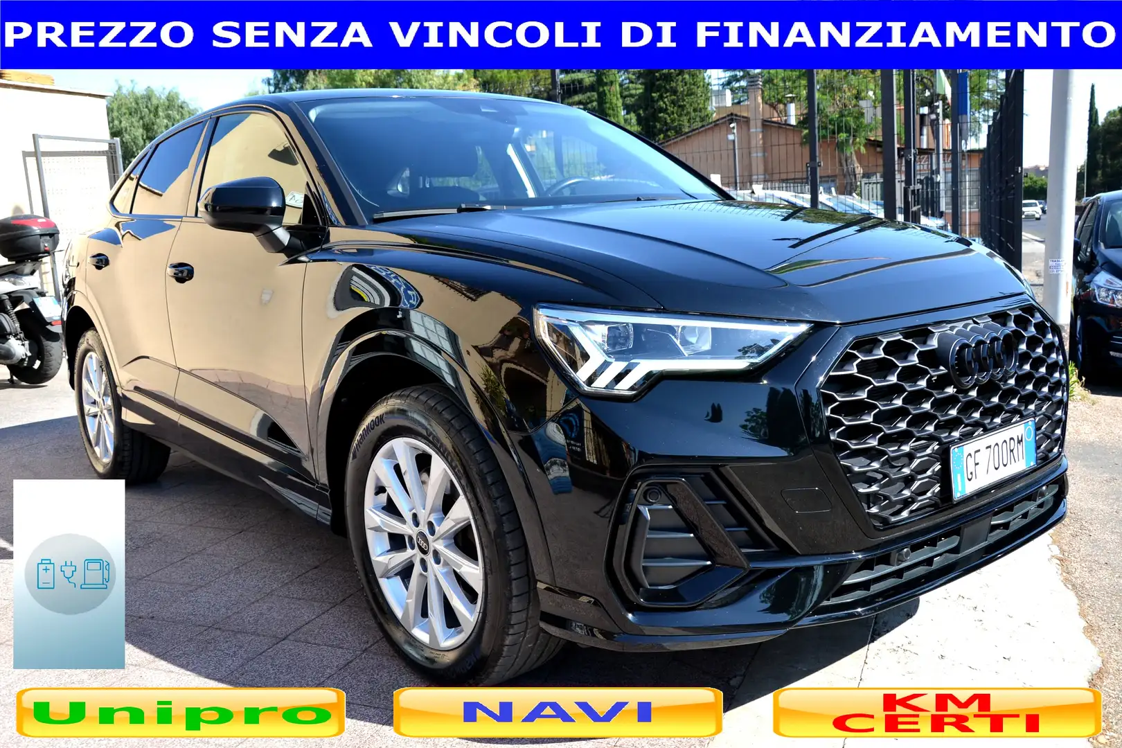 Audi Q3 45 1.4 TFSI 245CV PLUG-IN SPORTBACK **PREZZO VERO Nero - 1
