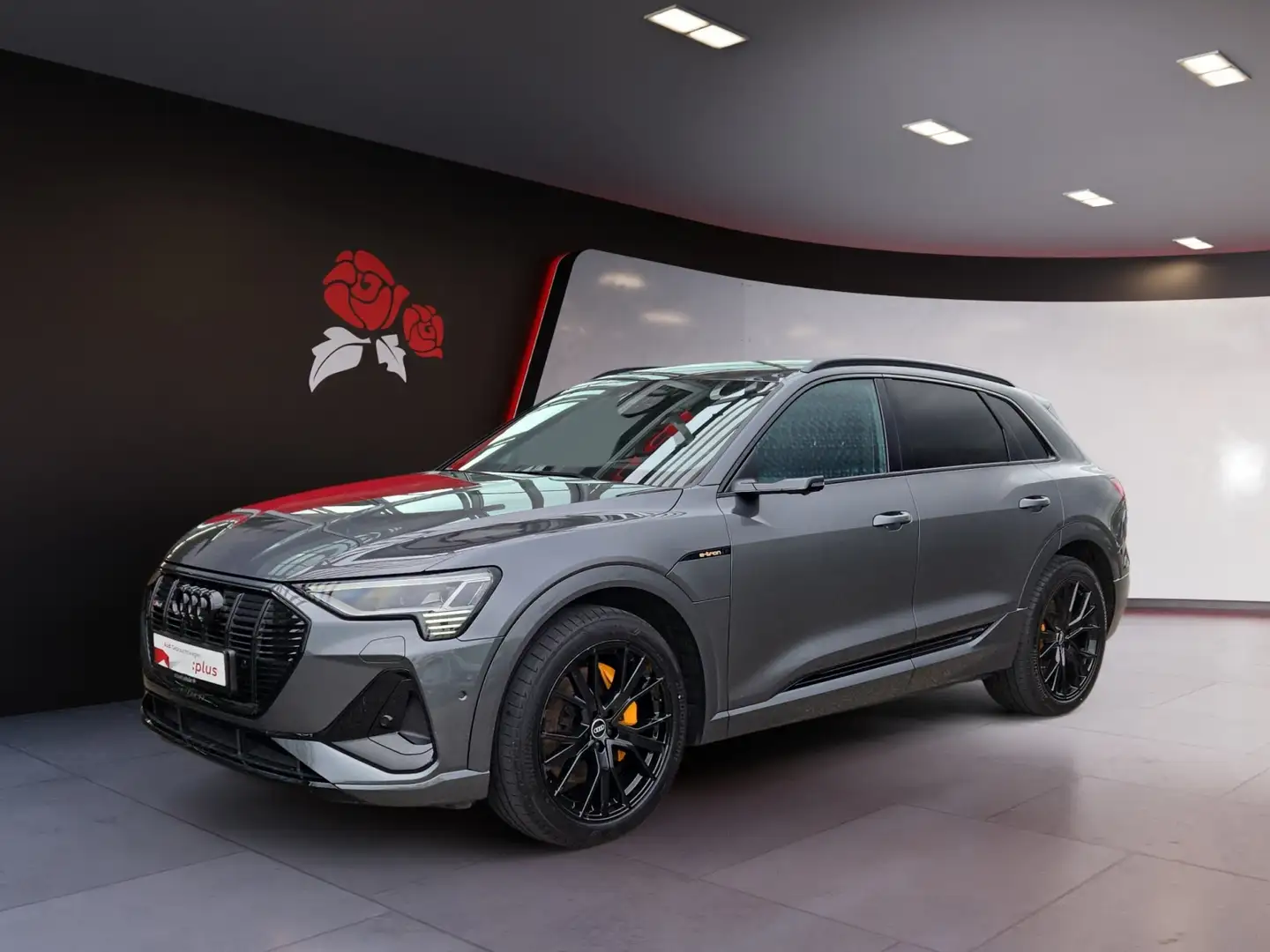 Audi e-tron 55 quattro S-line AHK Pano RFK HUD ACC 360° Nacht Grau - 2