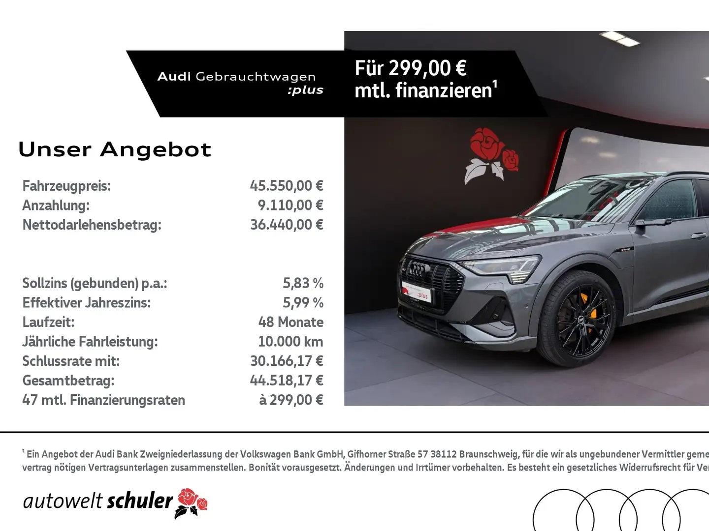 Audi e-tron 55 quattro S-line AHK Pano RFK HUD ACC 360° Nacht Grau - 1