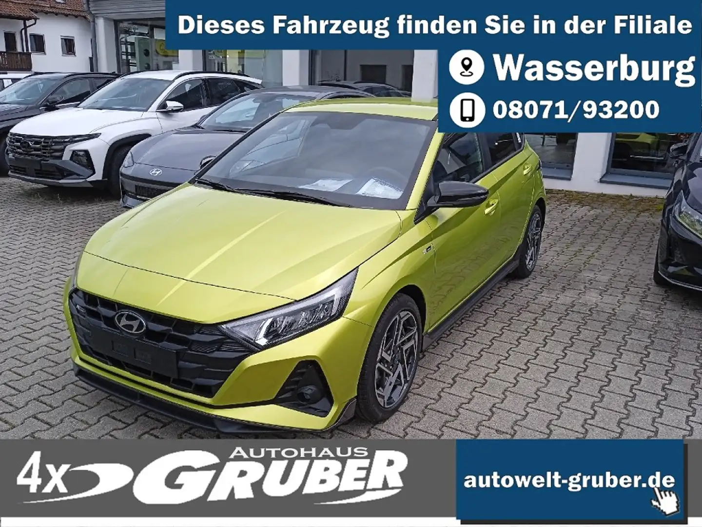 Hyundai i20 100 PS N-LINE Grün - 1