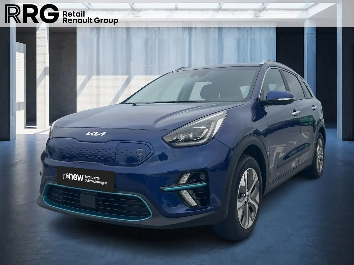 Kia Niro e- Vision 64 kWh SHZ Rückfahrkamera PDC KLIMA Blau - 1