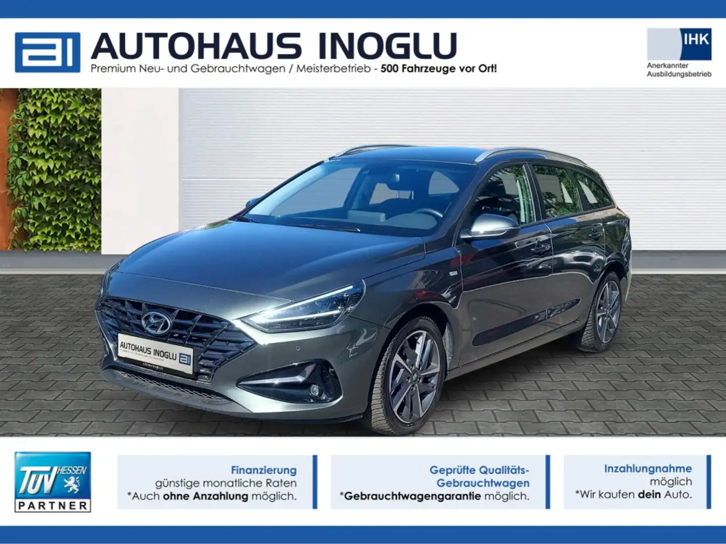 Hyundai i30 1.5 T-GDI DCT*160PS*Navi*LED*RKam*Shz* Grau - 1