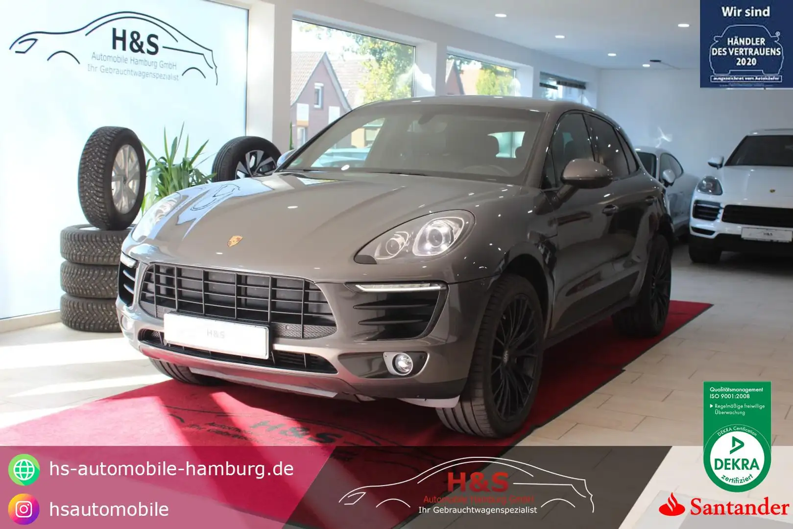 Porsche Macan S Diesel AHK*NAVI*Sport-Chrono-Paket Grau - 1