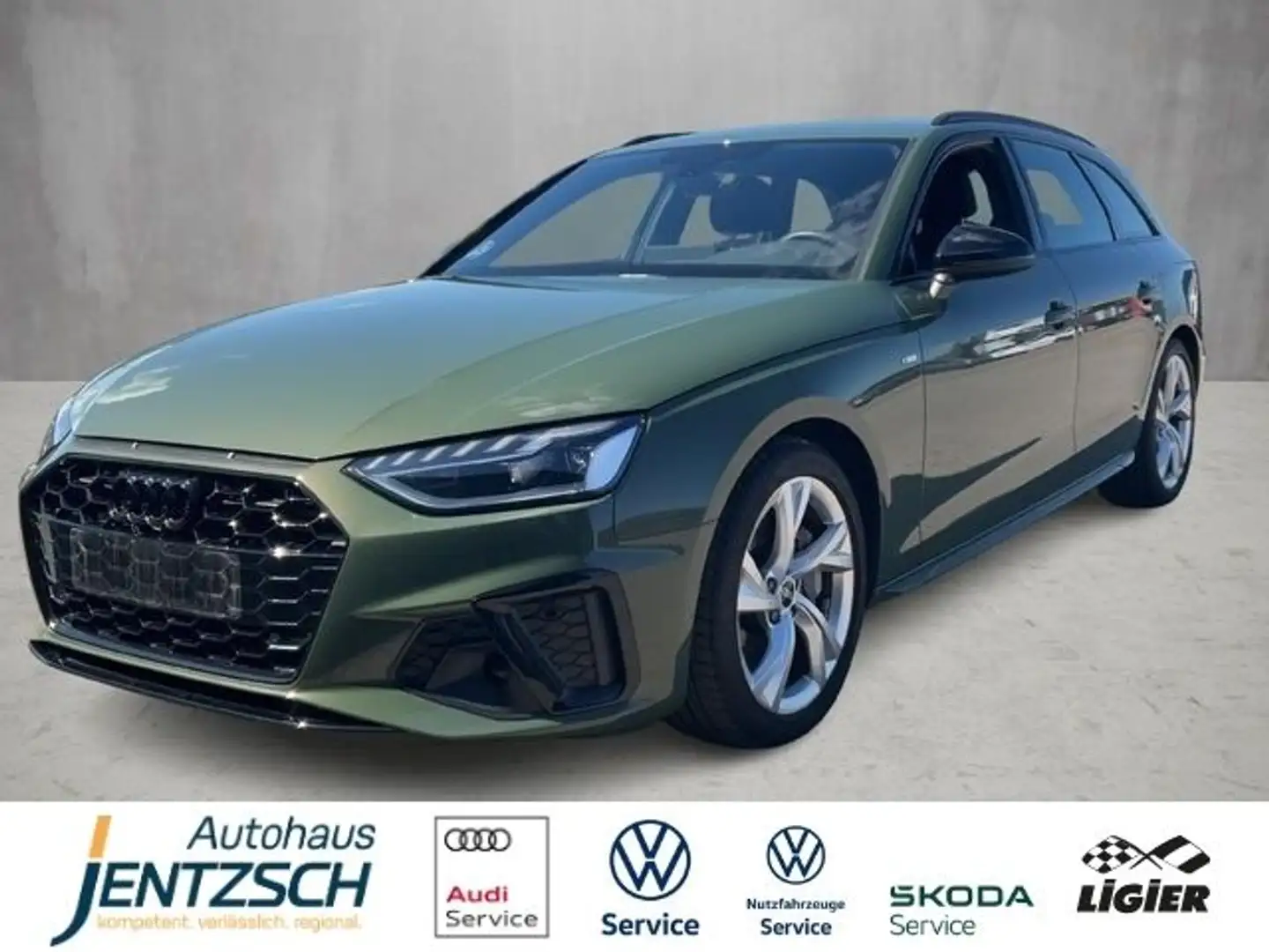Audi A4 Avant 40 TFSI S line LED/Navi/BkackLine Verde - 1