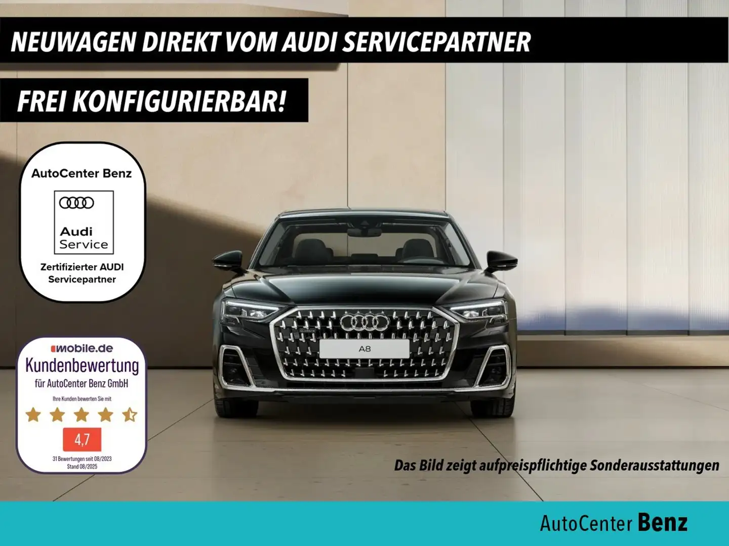 Audi A8 60 TFSI e quattro 462PS Klima Navi Rückfahrkamera Zwart - 1