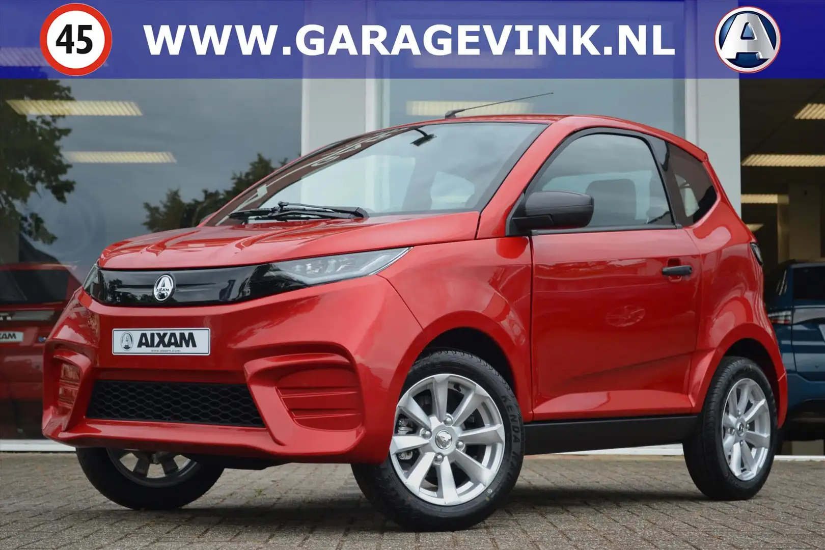 Aixam City S9 Pack 100% ELEKTRISCHE Brommobiel NIEUW Rood - 1