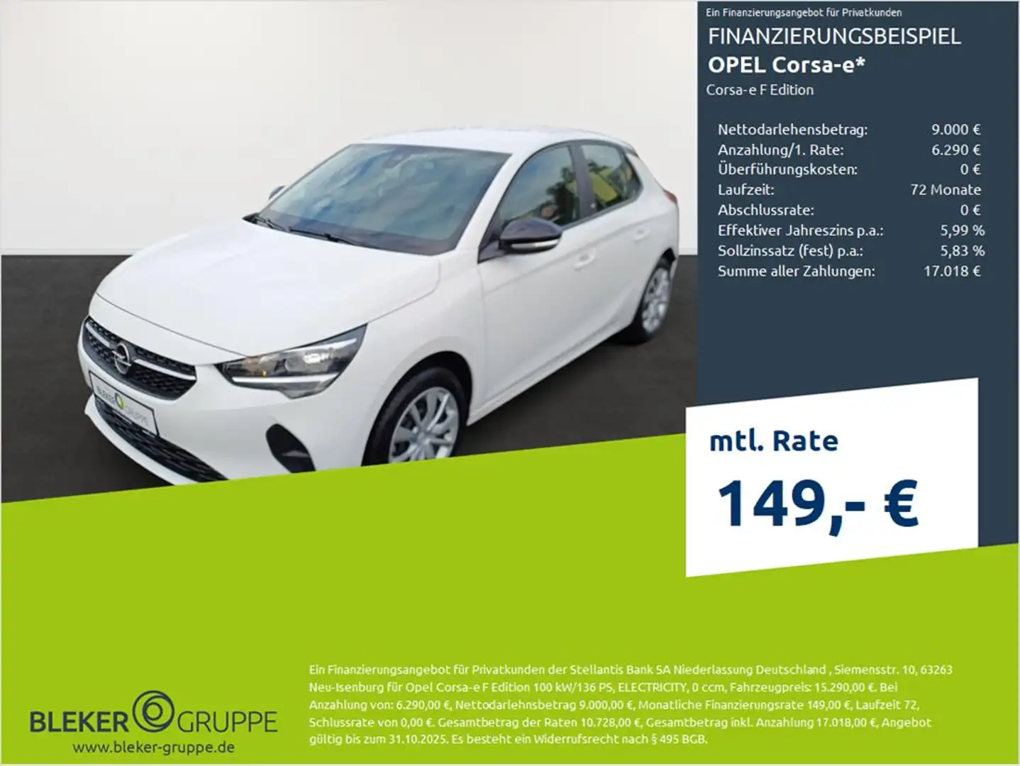 Opel Corsa Corsa-e F Edition Blanco - 1
