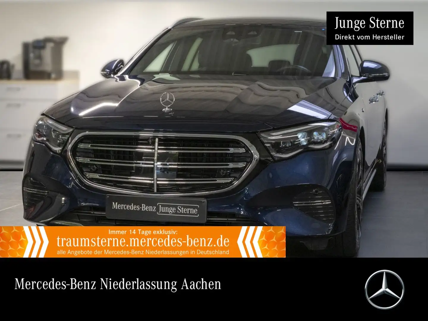Mercedes-Benz E 300 de T Hybrid Exclusive Fahrass 360° Burmester Blau - 1