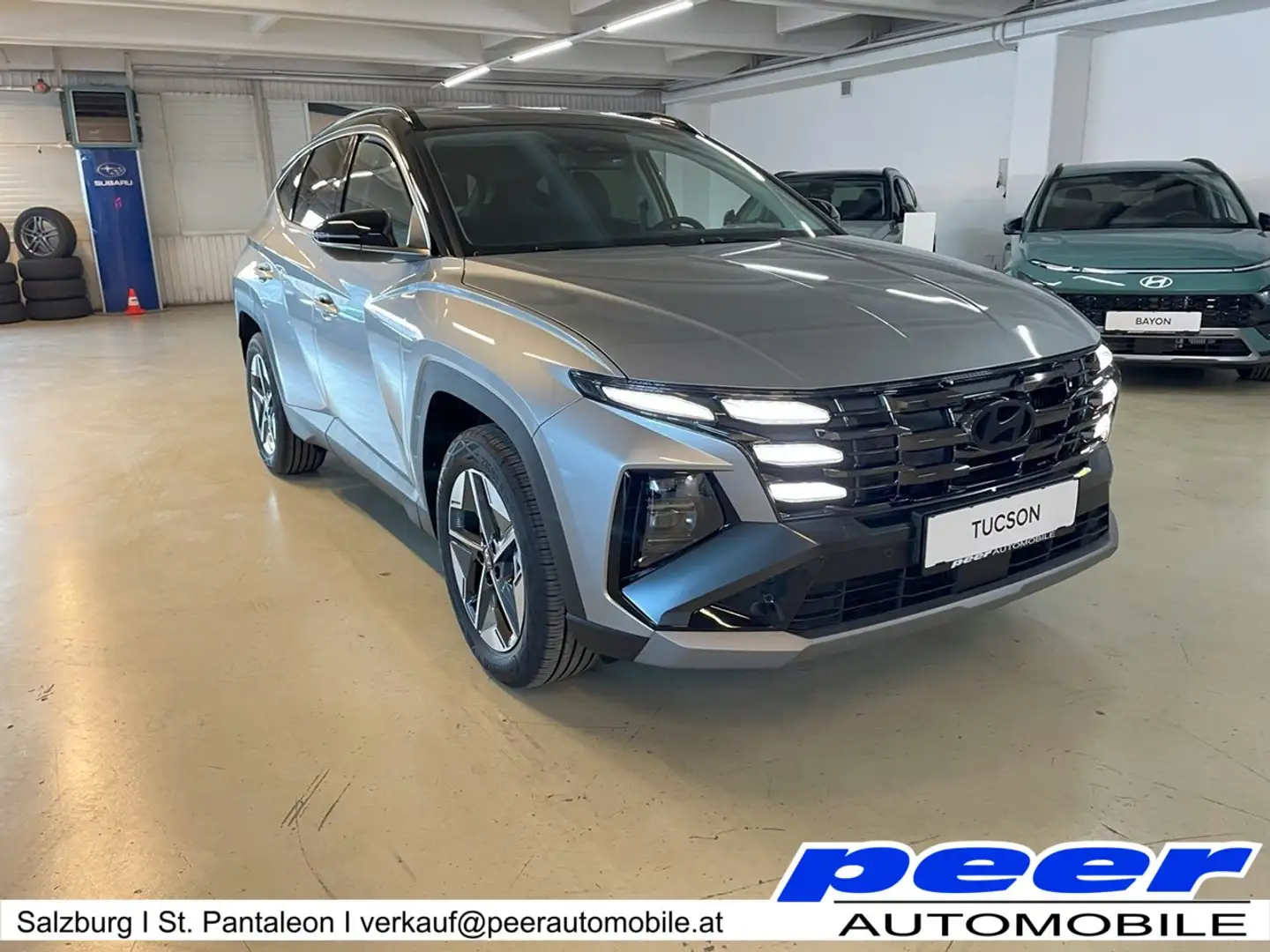 Hyundai TUCSON 1,6 T-GDI 48V 2WD GO Plus *TAGESZULASSUNG* Silber - 1