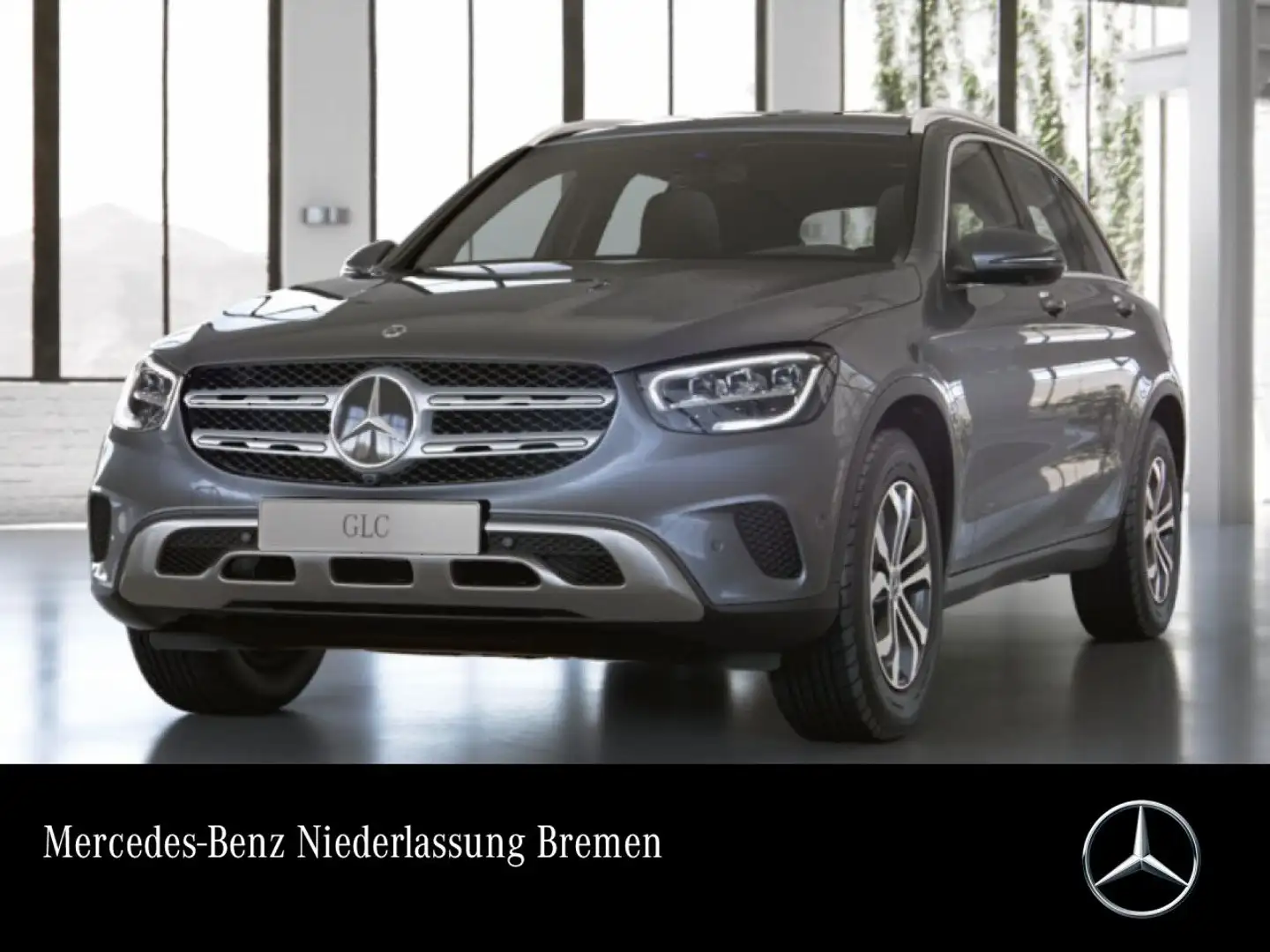 Mercedes-Benz GLC 200 4M 360+LED+STHZG+SPUR+TOTW+KEYLESS+9G Grau - 1